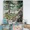 Designart - Pine Forest In The Early Morning - Lake House Print on Natural Pine Wood
